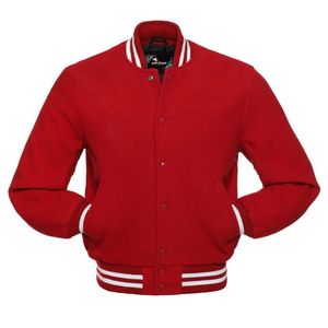 Venta al por mayor OEM personalizado primavera Vintage bombardero béisbol Varsity Chaqueta Hombre invierno abrigo lana Letterman Escuela Universidad chaqueta - Product Image 5