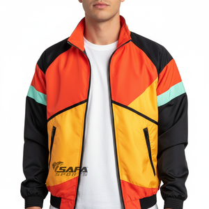 เสื้อกันลมสำหรับผู้ชายเสื้อแจ็คเก็ตกันลมกันน้ำน้ำหนักเบาระบายอากาศได้เร็วโลโก้ทีมฟุตบอล - Product Image 6