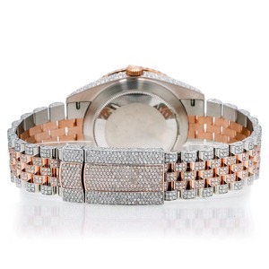 Montre en or rose entièrement sertie de diamants en moissanite de haute qualité pour la mode hip-hop, disponible à un prix compétitif en provenance d'Inde - Product Image 4