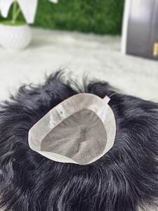 Patch indien Remy en soie naturelle américaine pour hommes, système capillaire de haute qualité - Product Image 4