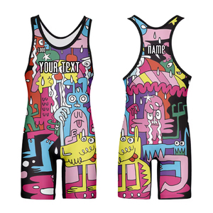 Combinaisons de lutte personnalisées de qualité supérieure, vêtements de sport par sublimation, combinaisons de lutte - Product Image 6