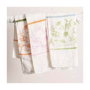 Bordado de moda personalizado etiqueta privada al por mayor Simple diseño sobrio 100% algodón orgánico cocina ecológico paños de cocina - Product Image 6