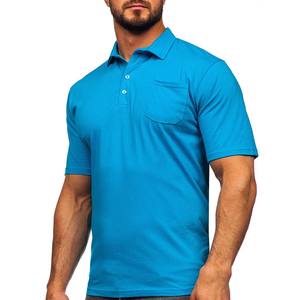 Chemises polo pour hommes de haute qualité, nouvelle arrivée, vente en gros, bleu marine - Product Image 3