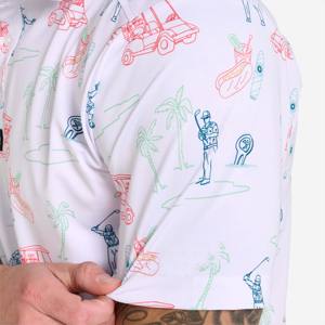 "Polo de golf para hombre con diseño de bloques de color-Moderno y a la moda-Ideal para hacer una declaración en el campo" - Product Image 6