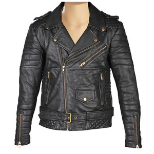 Veste en cuir pour homme, nouvelle arrivée, logo personnalisé, col rabattu, service OEM, cuir véritable respirant, vestes pour homme personnalisées - Product Image 1