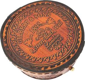 Llavero con Brújula Clásica de Cobre |   Incrustación Ligera, Plegable y Ecológica con Patrón Circular |   Objeto Decorativo Coleccionable - Product Image 4