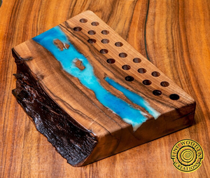 High Gloss Handmade Epoxy Resin <b>Pen</b> <b>Holder</b> Stylish Modern Design Durable Office Desk Organizer for Corporate Branding - Product Image 2