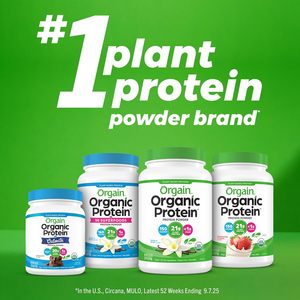 Orgain Organic Vegan <b>Protein</b> Powder, Creamy Chocolate Fudge - 21g Plant <b>Protein</b> 2.03 lb - Product Image 4