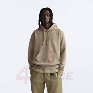 Sudadera Corta Cuadrada de Diseño Urbano para Hombre, 500 GSM, Felpa de Algodón, Ropa Casual de Calle, Corte Holgado, Sudadera Corta, OEM, Marca Privada - Product Image 1