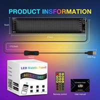 Enseignes LED RGB flexibles programmables par pixels, enseigne LED personnalisée portable, étanche IP65