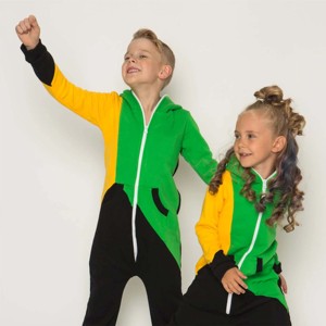 High-Quality <b>Kids</b> <b>Onesie</b> Zipper Fleece - Warm and Cozy - Ideal <b>for</b> Winter and Cold Weather With Customized Design Printing - Product Image 3