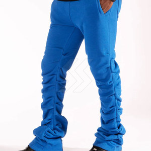 Pantalones de hombre lavados hechos a medida de estilo único 2025 pantalones de chándal apilados con logotipo personalizado para hombre - Product Image 6
