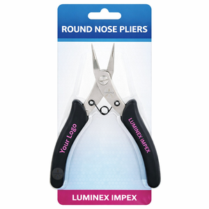 K-YM Maru Yatko Black (KUROBISAI) Pince à bec rond en acier inoxydable japonais 120 mm légère pour la fabrication de bijoux et le gainage de fils - Product Image 5