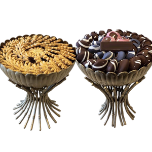 Bol en métal doré moderne bol de service à chocolat support sucré accessoire de décoration de table présentoir à chocolat à prix raisonnable - Product Image 4