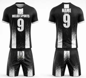 Maillot de football pour hommes à séchage rapide en gros, design bleu, ensemble uniforme de football, qualité personnalisée, équipe américaine, vêtements de football pour jeunes - Product Image 1