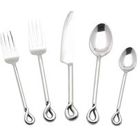 Ensembles de couverts de fabricant indien robuste ensemble de couverts de restaurant en acier inoxydable de haute qualité pour café hôtel