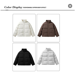 Fabricant d'usine Vêtements personnalisés Hommes Veste coupe-vent matelassée d'hiver Chaude Imperméable Légère en duvet - Product Image 6