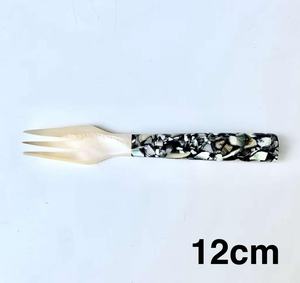 Cuchara de madera, combinación de cuchara de concha marina y concha de nácar, ideal para los amantes de la comida de los chefs que sirven alimentos blandos o huevas - Product Image 5