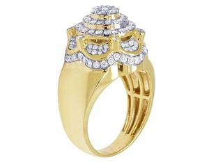 คอลเลคชั่นใหม่แหวนเพชรทรงกลม VVS Moissanite รูปดอกไม้สไตล์ฮิปฮอปทำจาก S925สีเงินสเตอร์ลิงออกแบบได้ตามต้องการ - Product Image 4