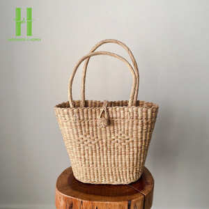 Meilleure vente tissé à la main jonc de mer panier de rangement décoratif pour la maison décorations de noël cadeaux chaussure Organisation boîte de rangement jiahao - Product Image 1