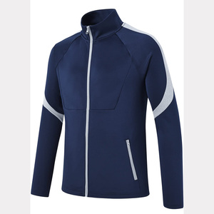Men's High Quality Casual Sportswear Breathable Lightweight Long Sleeves <b>Polyester</b> <b>Tracksuit</b> Solid Color For Winter - Product Image 2