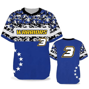 Venta al por mayor personalizado degradado transpirable talla grande adultos ropa deportiva hombres OEM Softball béisbol camisetas uniforme conjunto sublimación - Product Image 5