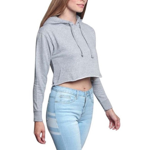 Sweat à capuche personnalisé Tie Dye Crop Top pour femmes doux 100% coton sérigraphie design décontracté sweat à capuche court pour l'hiver - Product Image 5