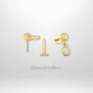 Luxe Suspendu Lunette Réglage Piercing Bijoux 10K 14K 18K Or VVS DEF Réel et Laboratoire Diamants GIA IGI Certifié En Gros - Product Image 4