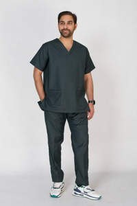 Uniformes médicaux de couleur vert armée hommes gommages d'allaitement Joggers Scrubs ensembles uniformes hommes et femmes ensembles de gommage - Product Image 2