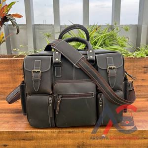 New Custom Vintage Real Cowhide <b>Leather</b> <b>Satchel</b> Crossbody Messenger Bags Full Grain Genuine <b>Leather</b> Motorcycle Side Bag for <b>Men</b> - Product Image 1