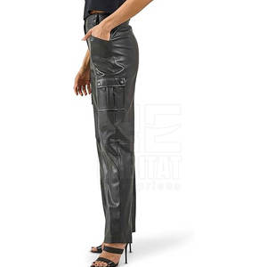 กางเกงหนังผู้หญิงคุณภาพสูง ดีไซน์ทันสมัย ทนทาน หนังนุ่ม สวมใส่สบาย เหมาะสำหรับใช้ในชีวิตประจำวัน - Product Image 6