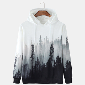Dernier printemps Fabricant de vêtements de sport décontractés Sweat à capuche imprimé avec logo personnalisé Pull pour hommes de couleur unie Sweats à capuche anti-rides - Product Image 1