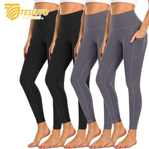 Short de course taille haute en coton/polyester pour femmes pour femmes Fitness Sports Yoga Pantalon avec doublure intérieure Séchage rapide - Product Image 4