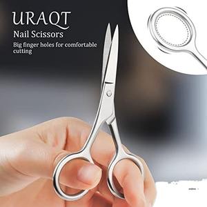 Tijeras de Acero para Manicura y Pedicura, con Hojas Curvas y Rectas, Punta Afilada, para Cutículas, Pakistán - Product Image 4