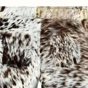 กางเกงขาสั้นหนังวัวแท้แบบลำลองสำหรับผู้ชายและผู้หญิง เป็นมิตรกับสิ่งแวดล้อม คุณภาพพรีเมียม มีสไตล์และสวมใส่สบาย - Product Image 4