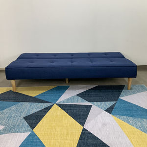 NOVO SFG68016 Blue <b>Convertible</b> Inflatable <b>Sofa</b> <b>Bed</b> 180x90cm Modern Design for Home Hotel or Mall Metal Frame - Product Image 3