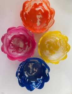 Piezas de Arte de resina en forma de flor para una lujosa decoración del hogar para regalos y exposiciones diseñadas para ocasiones Diwali - Product Image 2