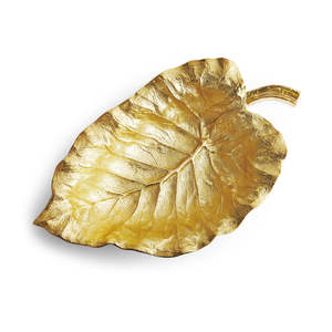 Tazón de hojas de gran tamaño de la mejor calidad para el hogar, vajilla de Hotel, color dorado, diseño moderno, plato de frutas de Metal, cuencos de vajilla - Product Image 1