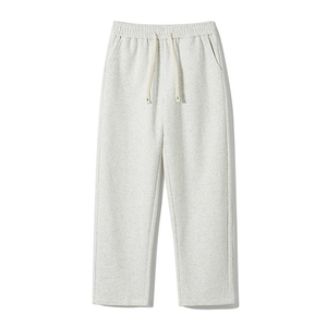 Pantalons de survêtement évasés pour hommes de haute qualité pantalons en polaire Baggy fanés au soleil pantalons de survêtement à jambes larges en gros - Product Image 2