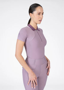 Camiseta de Equitación para Mujer, Mangas Cortas, Ligera, Transpirable, Tejido Elástico, Top Deportivo para Montar a Caballo, Servicio OEM - Product Image 2