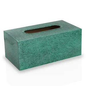 Porta Servilletas de Cuero Ecológico Moderno con Logotipo Personalizado, Acabado de Mármol Atractivo, para Hotel, Restaurante, Baño de Lujo - Product Image 4