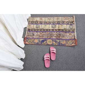 Rústico marrón 1,8 X 2.6ft área grande hecha a mano lana ecológica alfombra de pelo medio turco abstracto rectángulo Patchwork diseño látex - Product Image 4