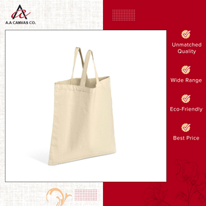 Conception personnalisée de meilleure qualité Meilleure vente de sacs fourre-tout en toile de coton couleur crème Fabricant de sacs à provisions promotionnels - Product Image 2