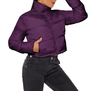 Femmes Puffer coupe-vent veste courte fermeture éclair vers le bas épais haute qualité veste pour un look confortable en 2025 automne hiver - Product Image 1