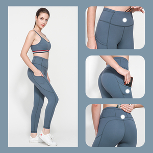 Venta superior Logotipo personalizado Ropa de mujer Scrunch Butt Workout Legging Cintura alta Gimnasio Fitness Pantalones Leggings de yoga sin costuras para mujeres - Product Image 2