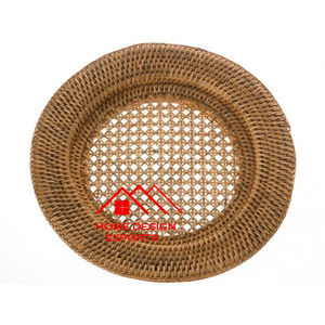 Table & Table Ware Use Customized Handmade Design Best Selling Hand Woven Handmade Spiral Design Charger Plate for Dining - Product Image 2