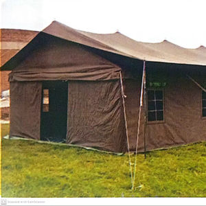 Tente d'hôpital faite de toile imperméable rigoureuse 100% coton teint en cuve (couleur rapide à la lumière du soleil) vert olive kaki 600g/m2. - Product Image 1