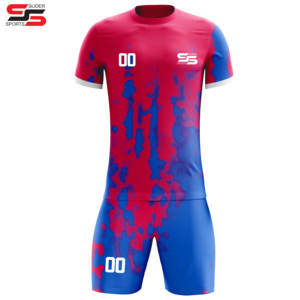 Vente chaude Hommes Respirant À Séchage Rapide Football Jersey Football Uniforme Football Chemises courtes Pour L'entraînement - Product Image 1