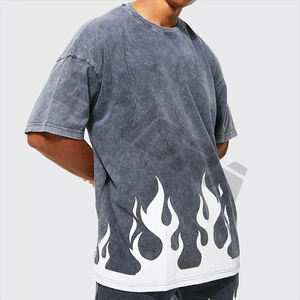 T-shirts pour hommes en jersey de marque, motif uni, coupe oversize, 220g, respirants, écologiques, avec logo personnalisé - Product Image 6