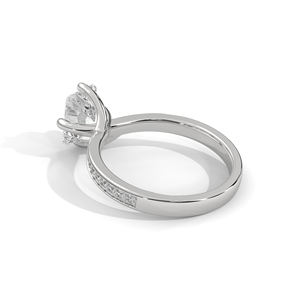 แหวนแต่งงานคลาสสิกเครื่องประดับหรูหราตัดสดใสสำหรับผู้หญิงแหวนเพชรสำหรับงานหมั้น - Product Image 4